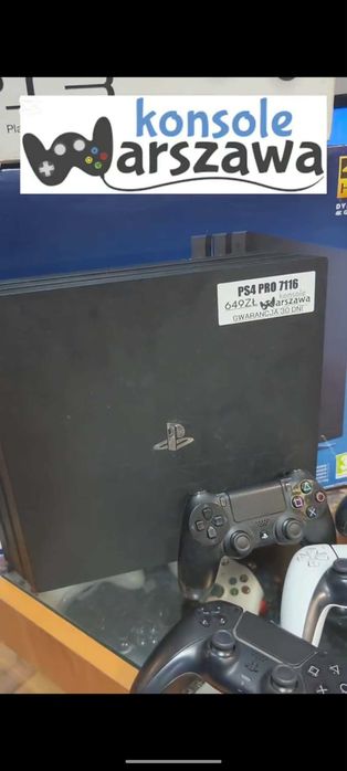 Konsola PS4 PRO 7116b 1TB Oryginalny Pad Komplet 100% Sprawna BDB Sklep Wysyłka Wymiana