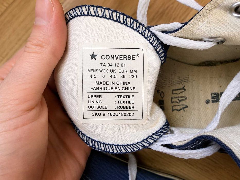 Ténis Converse Chuck Taylor All Star Cano Alto Azul Marinho – 36