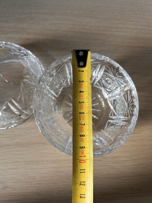 Cukiernica jabłuszko kryształ PRL