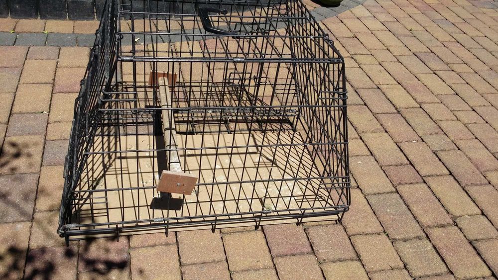 Klatka transportowka dla dużych papug zwierząt.