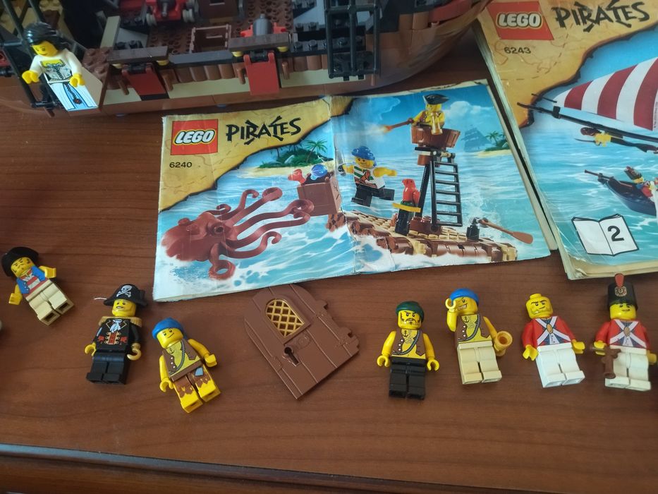 LEGO 6243 pirates perła Czarnobrodego statek piracki. Plus tratwa