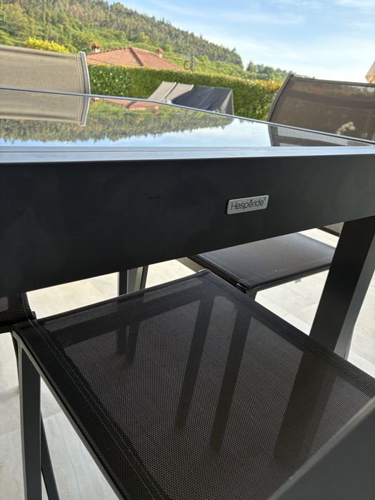 Mesa de esplanada com 4 cadeiras