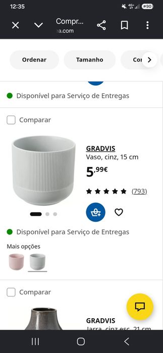 Vaso e taça GRADVIS IKEA