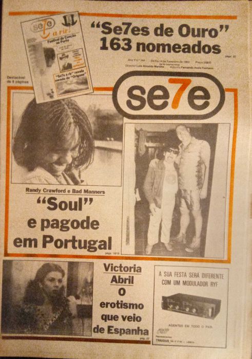 José Afonso	- - -		Se7e - nr. 244	- - - - -	Jornal