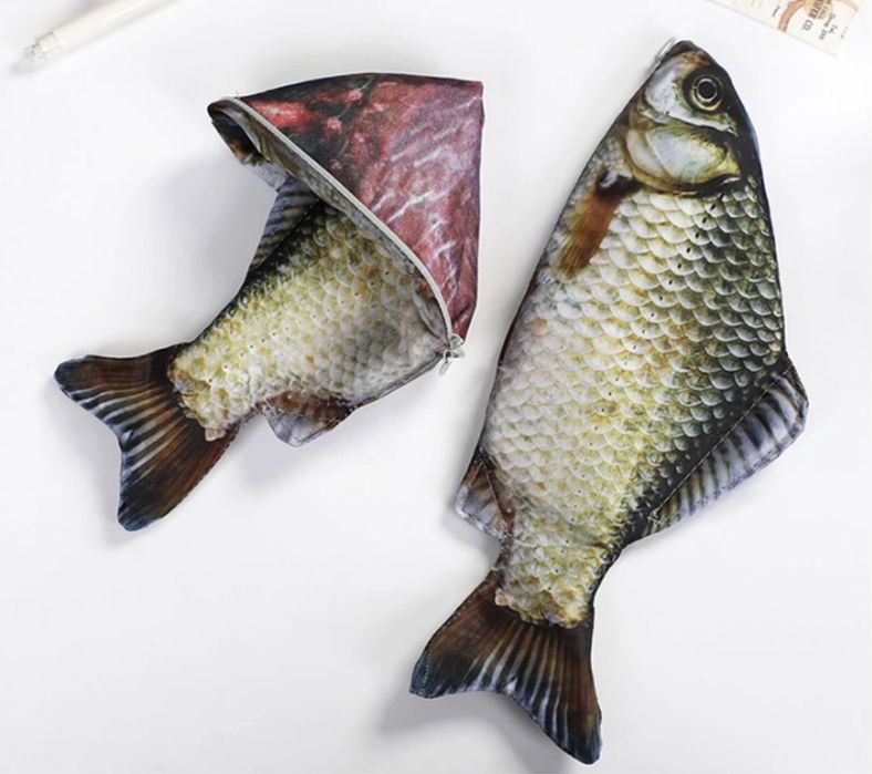 Пенал футляр чехол в виде рыбы  Карась