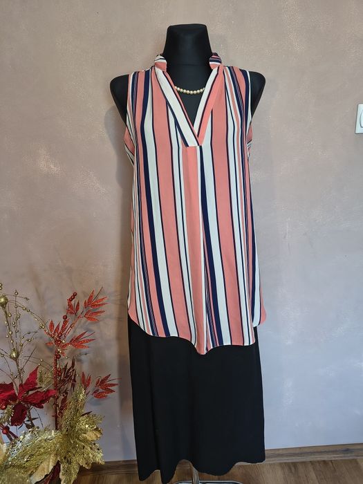 Lekka zwiewna elegancka bluzka r. XL