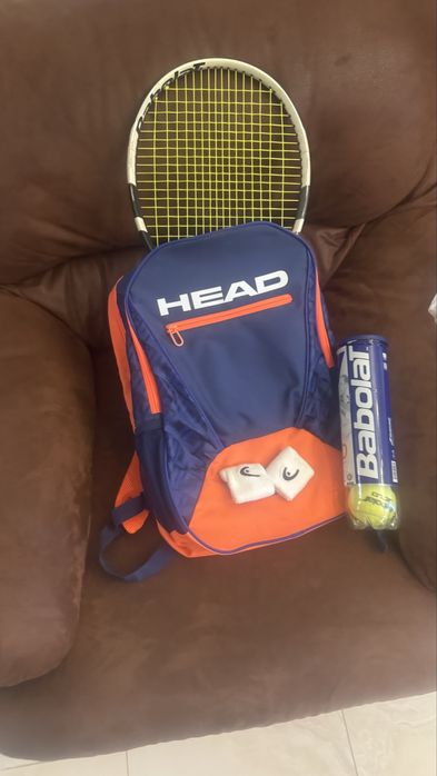 Тенісний набір Babolat: ракетка + 4 м’ячі + бинти + рюкзак