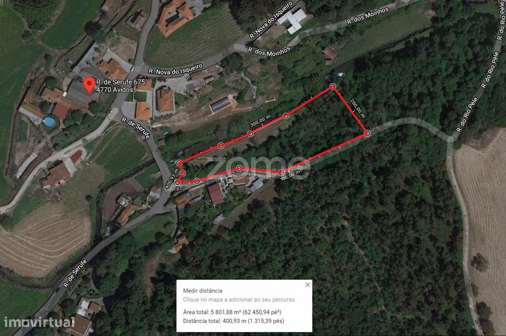 Terreno junto ao rio Pele — Avidos E Lagoa, Braga