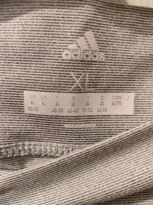 Legginsy szaro białe Adidas