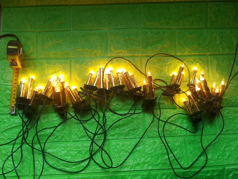 Гирлянда с прищепкой 40 ламп