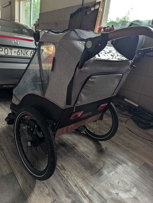 przyczepka rowerowa Bobike Moobe 2w1 | Grey
