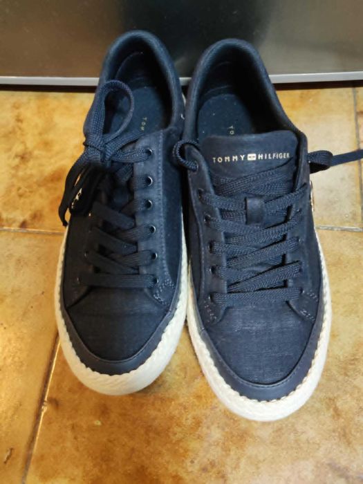Tommy Hilfiger VULC Linen – Ténis Mulher NOVOS (nunca usados)