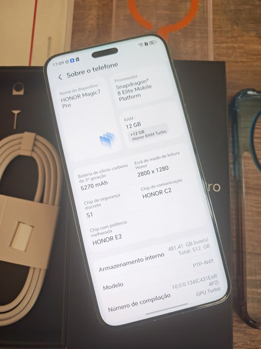 Honor Magic 7 Pro 5G 12GB/512GB Branco Seminovo Aceito Retomas