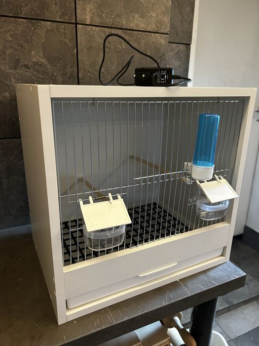 Klatka na ptaki kanarek amadyna zeberka biała