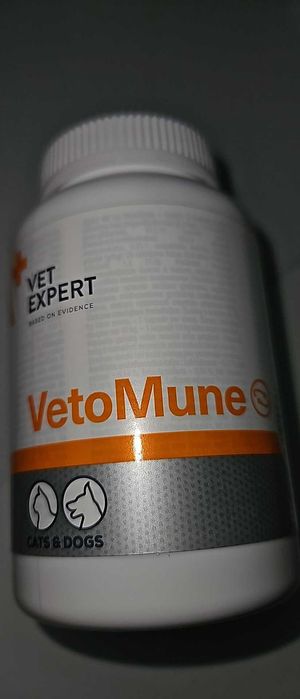Suplement dla psów i kotów na odporność Vet Expert Vetomune 60 kapsułek x 2 op