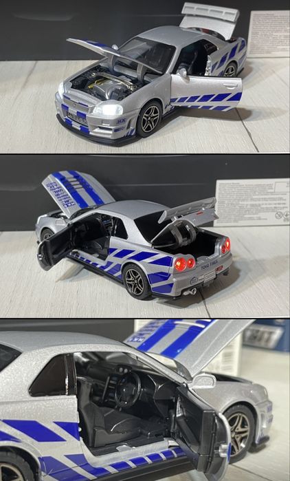 Машинка 1:32 1:24 1:18 NISSAN GT-R металева модель колекція іграшка