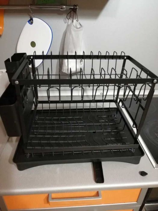 Сушилка з піддоном для посуду 42х29 см сушка для посуды стойка сушарка