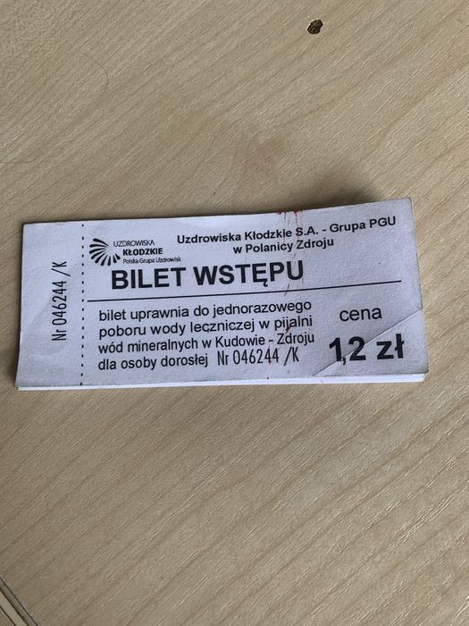 10 biletów do poboru wody leczniczej w Kudowie-Zdrój