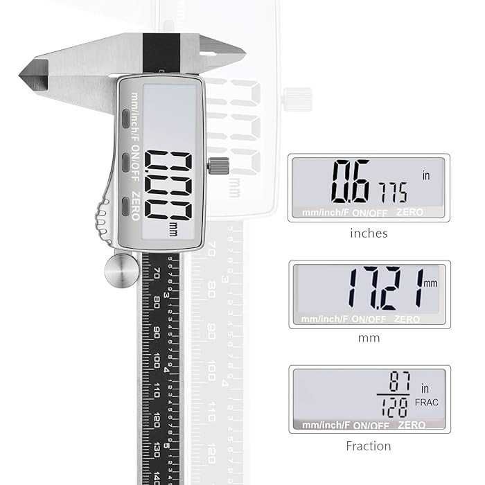 TACKLIFE suwmiarka cyfrowa 150mm ze stali nierdzewnej