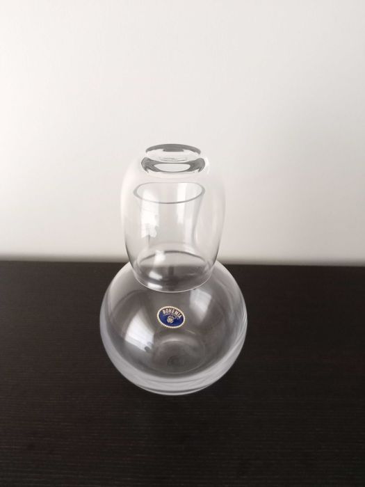 NOVA - Garrafa Água com Copo - Cristal BOHEMIA