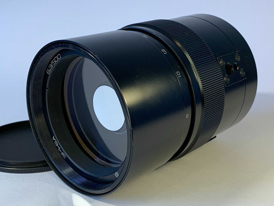 Objetiva Espelho 3M-6A 500mm f/6.3 M42 Completa (Filtros, Estojo e Manuais)
