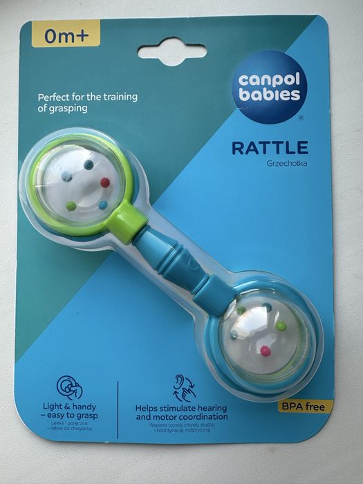 Брязкальце Canpol Babies Голубо-зелена (2/606_blu)