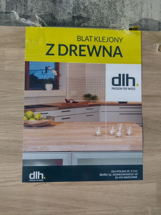 Blaty dębowe kuchenne drewno Dąb klasa AB 27mm 600x3000  DLH
