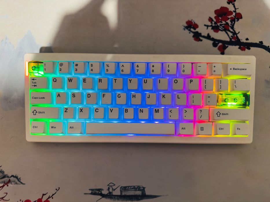 Бездротова механічна клавіатура Cidoo qk61 v2 (White/Без коробки)