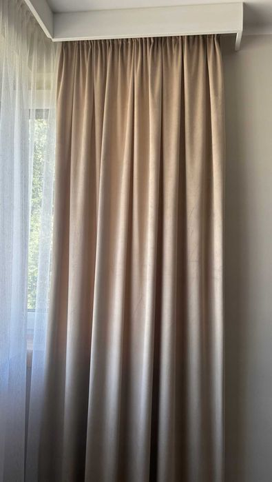 Zasłony 2 sztuki 140x250 cm taśma welur welurowe 2 sztuki