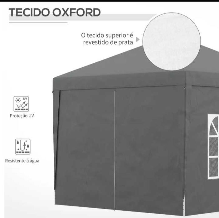 Tendas pop up dobráveis 3x3 com ou sem laterais.  +Tamanhos. Feiras.