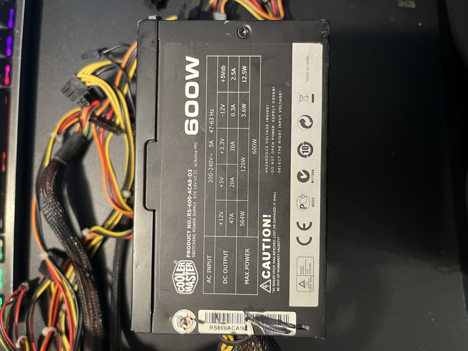 Zasilacz Cooler Master 600W