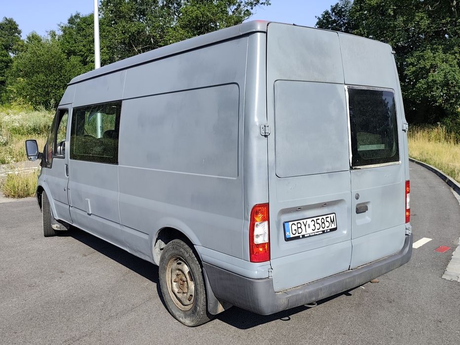 Ford Transit 2.0d, 2006r, kamper/dostawczak, ciężarowy 9 osób.