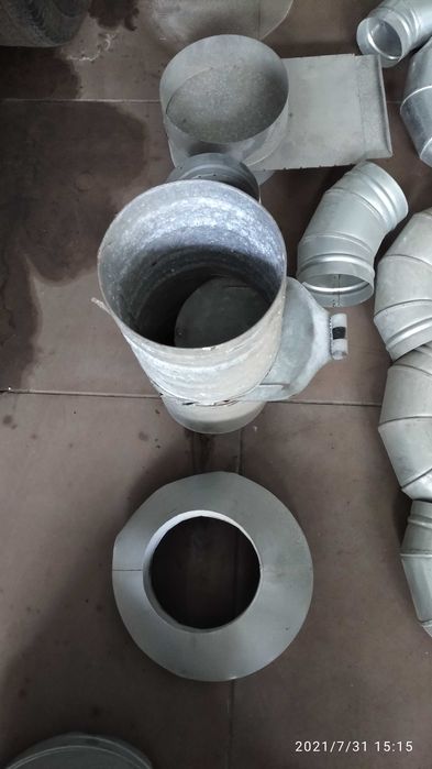 Condutas de ar metal