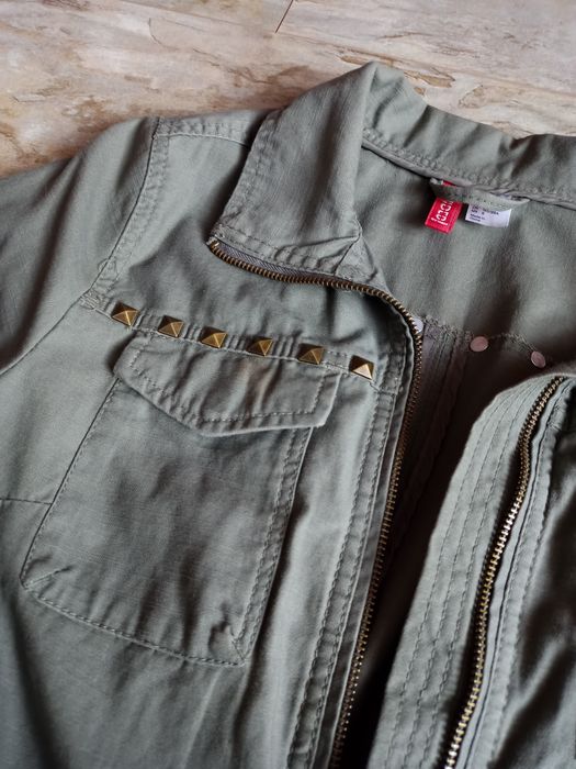 Kurtka parka wiosenna khaki H&M