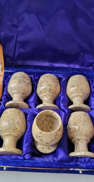 Подарунковий набір 6 келихів з оніксу