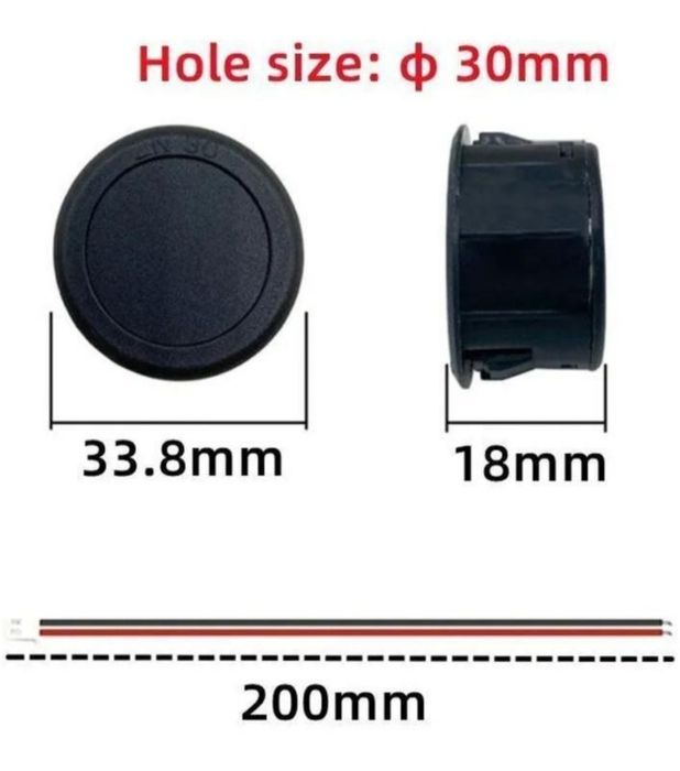 Индикатор DC 4 - 100 В. Врезной. Разные цвета.
