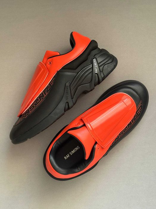 Кросівки Adidas x Raf Simons Antei Shell and PVC-Trimmed Red Black