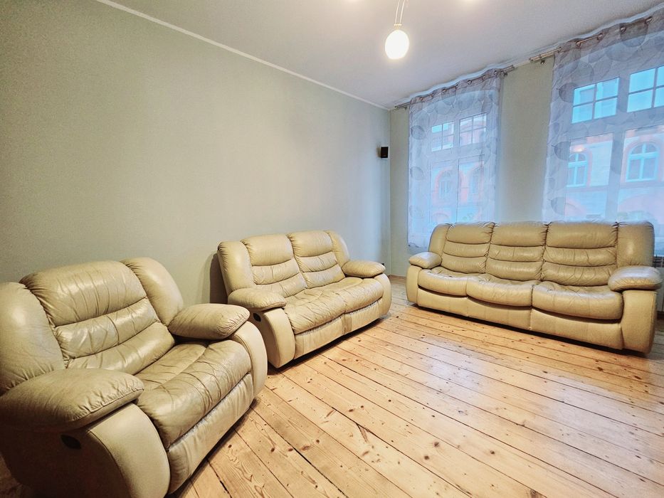 Komplet wypoczynkowy skórzany 3+2+1