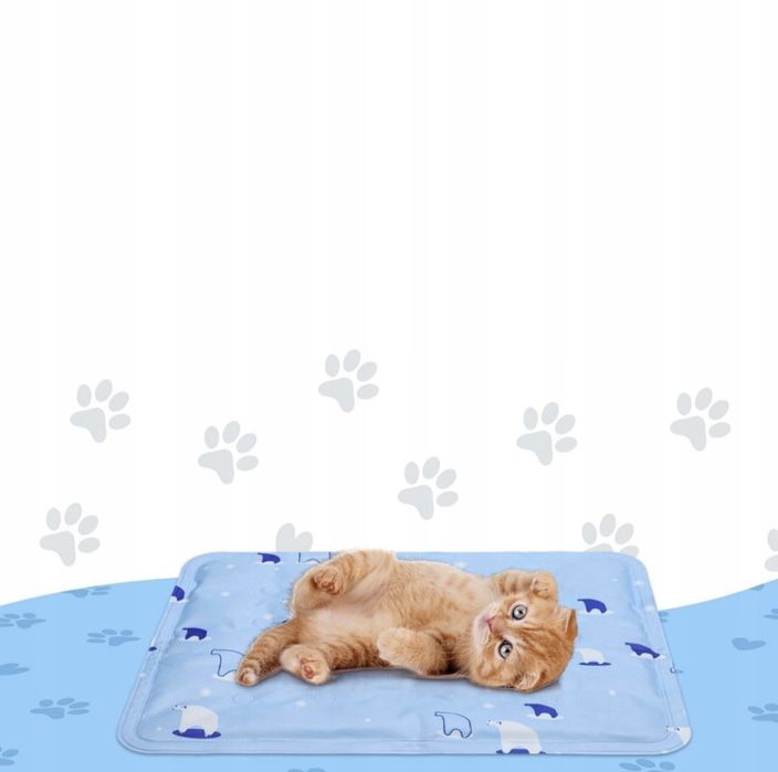 Mata chłodząca żelowa dla zwierząt psa kota 30x40 chłodne legowisko