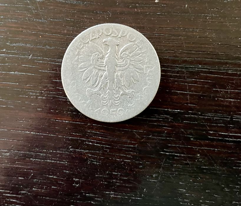 Moneta Rybak 5 zł 1959