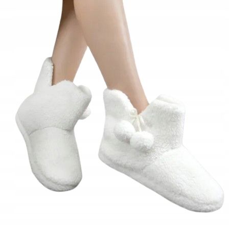 Dorothy perkins kapcie damskie białe z futerkiem 39-40 1fpf