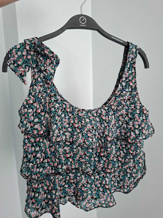 Top bluzka falbanki New Look 40 L plaża