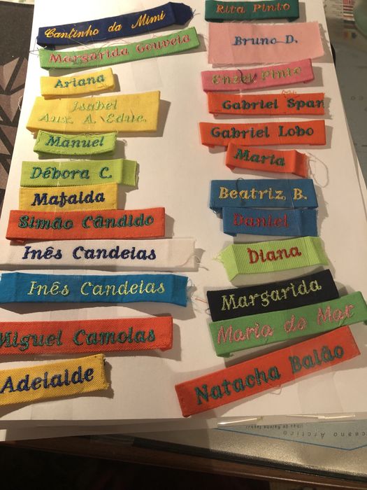 Nomes Bordados escolas