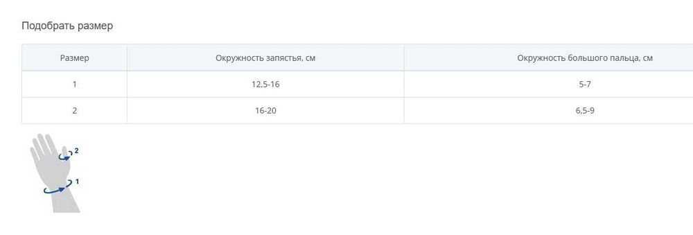 Ортез для большого пальца руки Bauerfeind RhizoLoc, р. 2, правый, шина