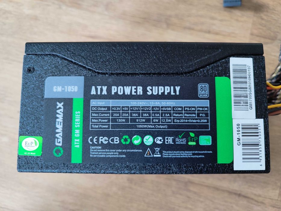 Блок живлення 1050 W Gamemax