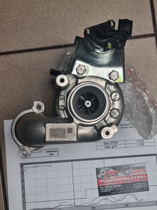 Turbosprężarka ford 1.6 92KM