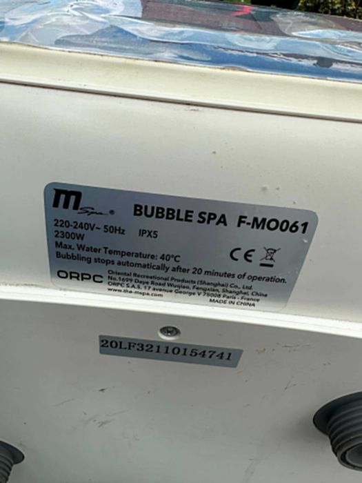 Dmuchane spa ogrodowe MSpa MONO ECO WIFI 6-osobowe / Jacuzzi / hydromasaż