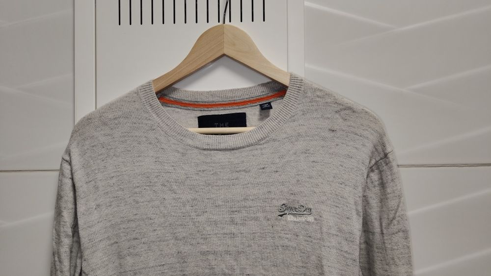 Sweter Superdry r. M kaszmir szary