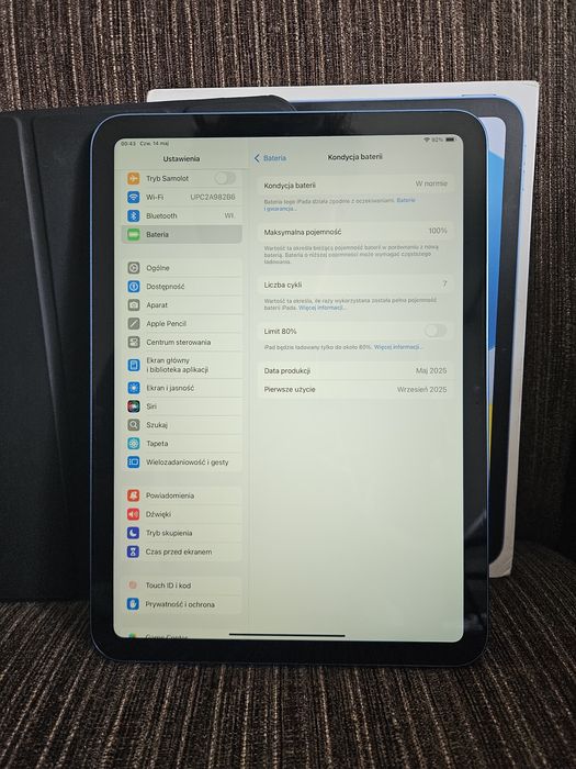 Apple iPad 11th Gen A16 - stan idealny