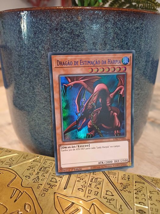 Carta Yu-Gi-Oh! -Dragão de Estimação da Harpia - 1ª Edição